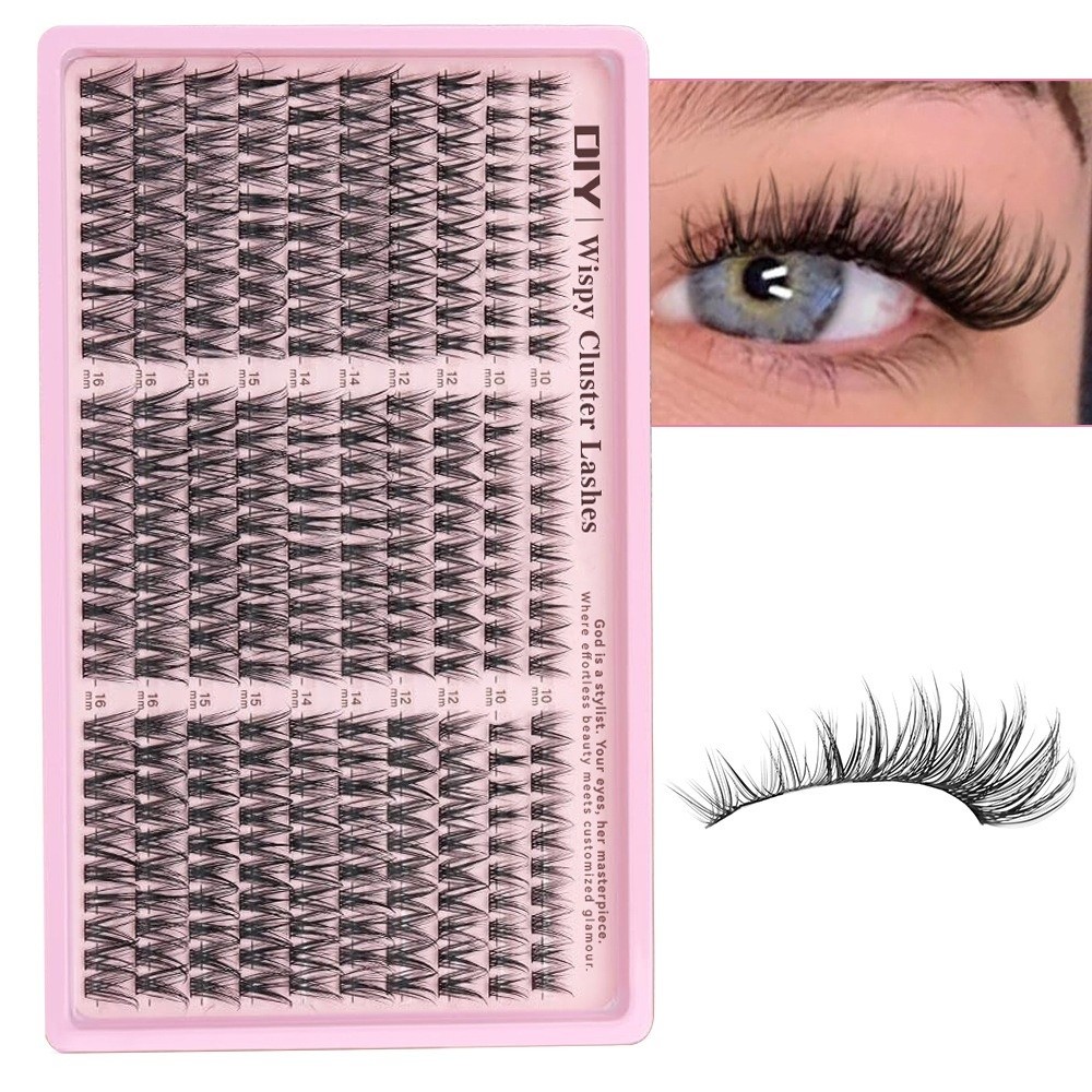 Eyelash Extension Look - Ciglia Finte Lunghe 10-16mm, 30D/40D/50D/60D, Ciuffi