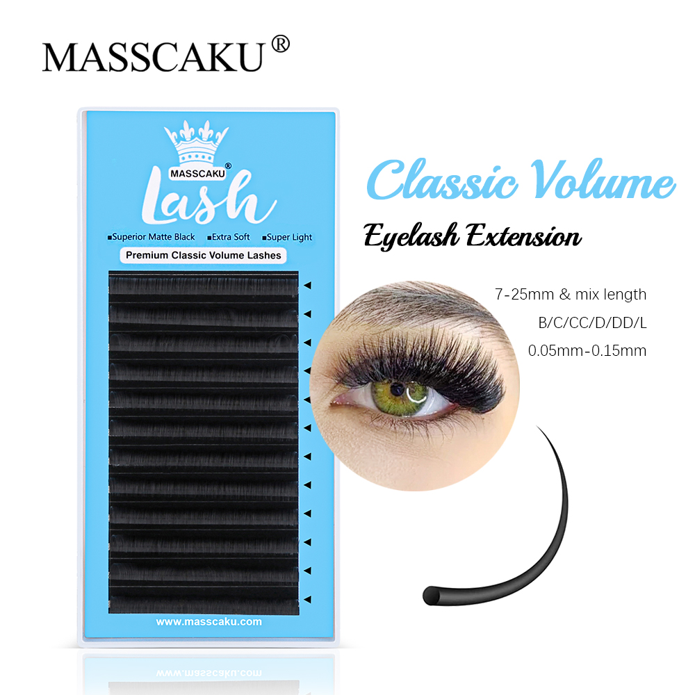 Eyelash Extension Russian - MASSCAKU 0.05/0.07/0.10/0.15mm classico regolare Extension ciglia