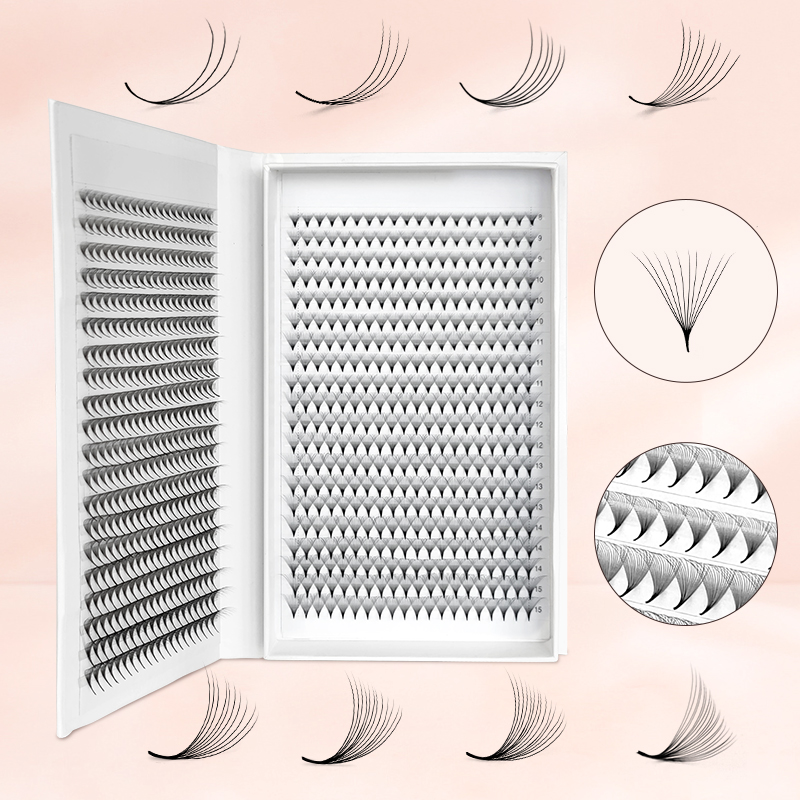 Eyelash Extension For Asian Eyes - 800/1600 Volume prefabbricato Ventole per ciglia