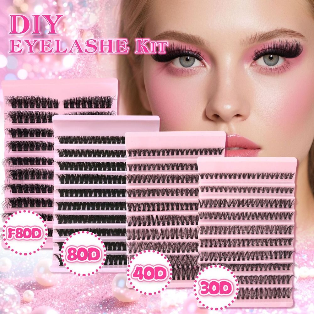 Eyelash Extension Look - Ciglia Finte dall'Aspetto Naturale, Stile Wispy,