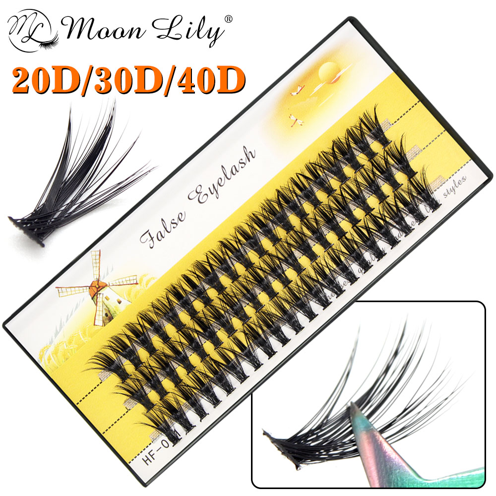Eyelash Extension Russian - Nuovo 40D Cluster 60 Bundles estensione