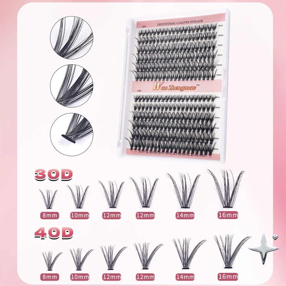 Eyelash Extension Look - Kit Extension Ciglia Finte 8-16mm, Effetto
