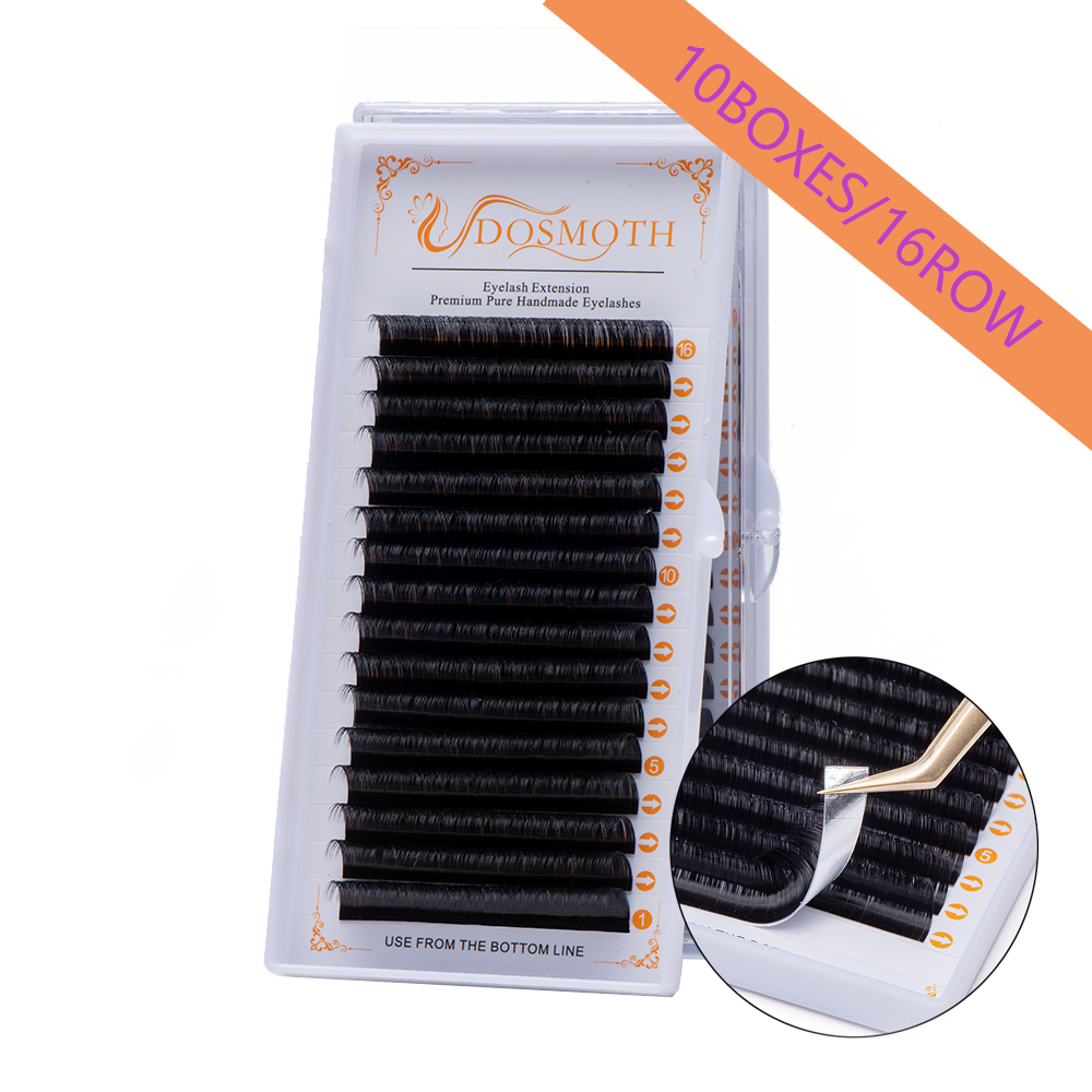 Eyelash Extension For Asian Eyes - DOSMOTH 10 Scatole 16 File 7-16