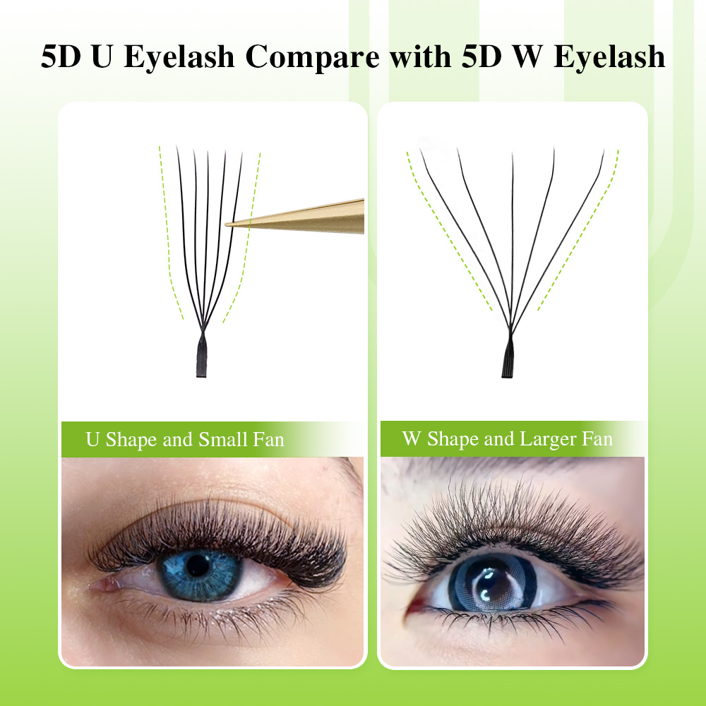 NAGARAKU Forma di U 3D/4D/5D L - Eyelash Extension Human Hair recensione e prezzo