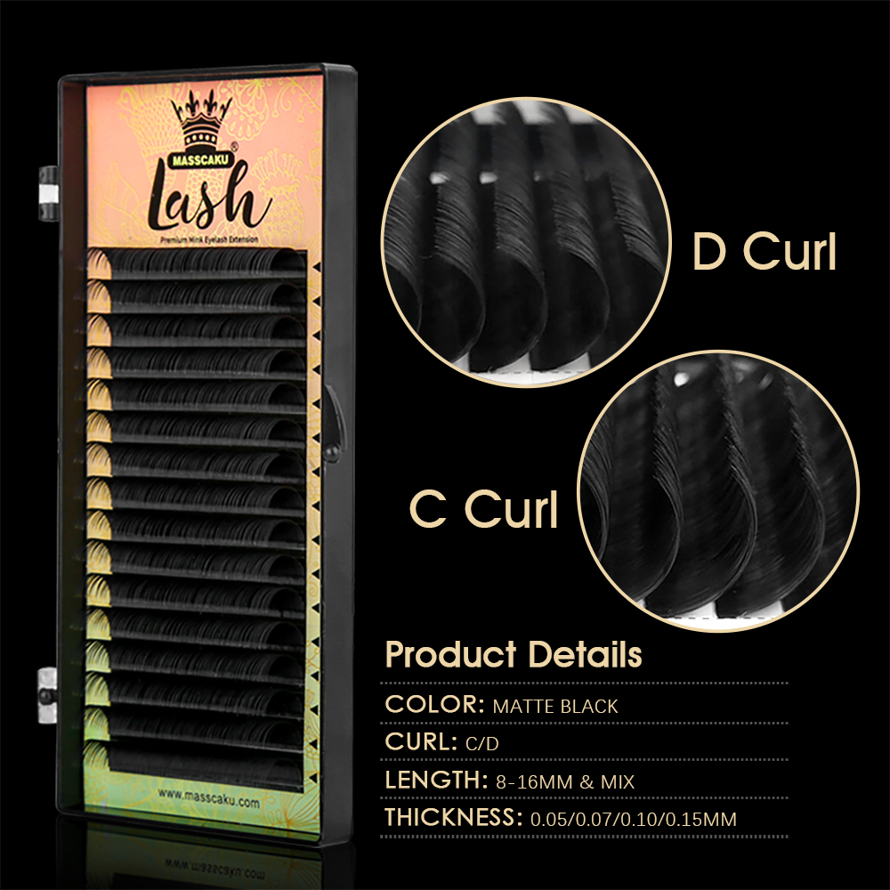 16 linee MASSCAKU CD Curl Cigl - Eyelash Extension Russian recensione e prezzo