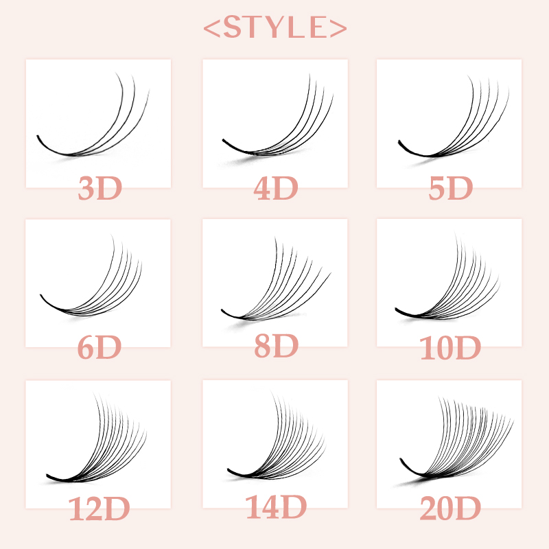 800/1600 Volume prefabbricato  - Eyelash Extension For Asian Eyes recensione e prezzo