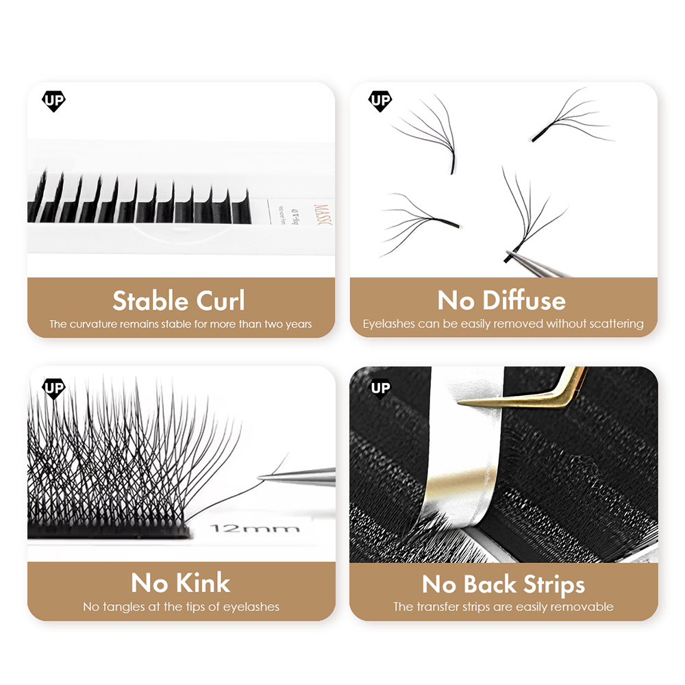 MASSCAKU L LU M Curl YY/W Form - Eyelash Extension Human Hair recensione e prezzo